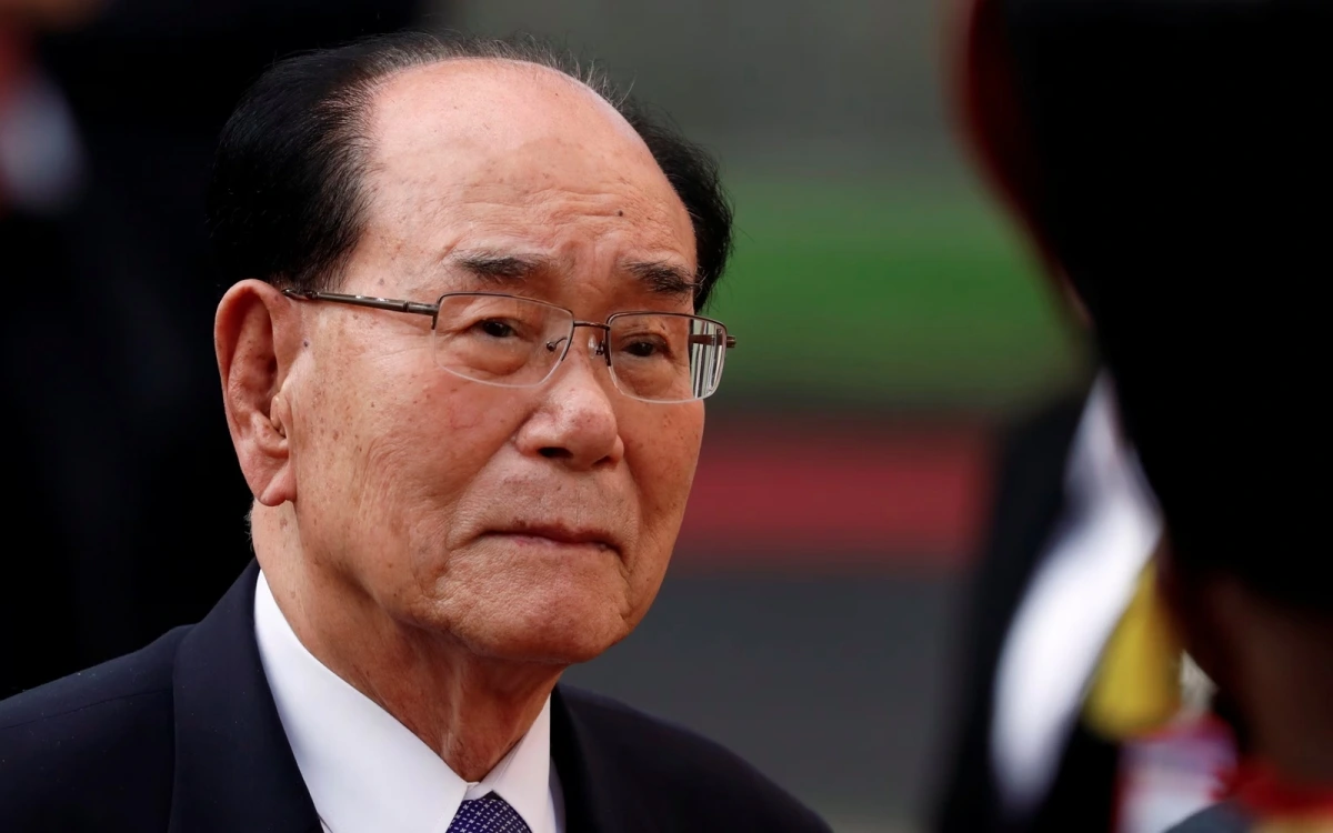 Cựu Chủ tịch Ủy ban thường vụ Hội đồng nhân dân tối cao Triều Tiên Kim Yong Nam. Ảnh: Reuters.