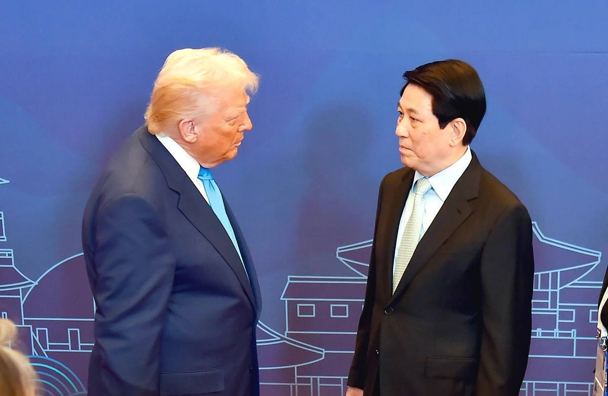 Chủ tịch nước Lương Cường gặp Tổng thống Hoa Kỳ Donald Trump
