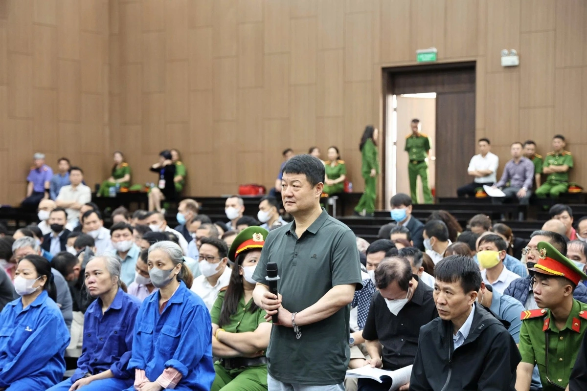 Bị cáo Cho Choo Keun, một trong 3 người Hàn Quốc bị xét xử vì tội Tổ chức đánh bạc.