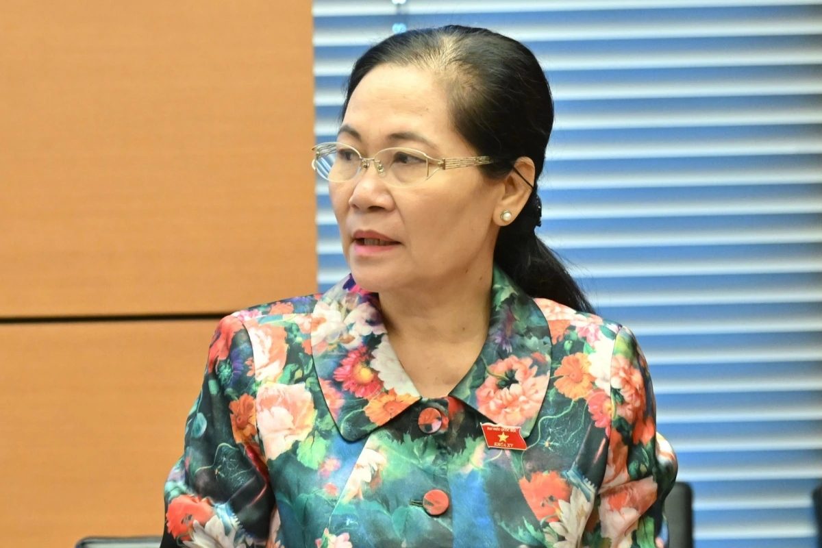 Đại biểu Nguyễn Thị Lệ, đoàn TP.HCM (Ảnh: Quốc hội)