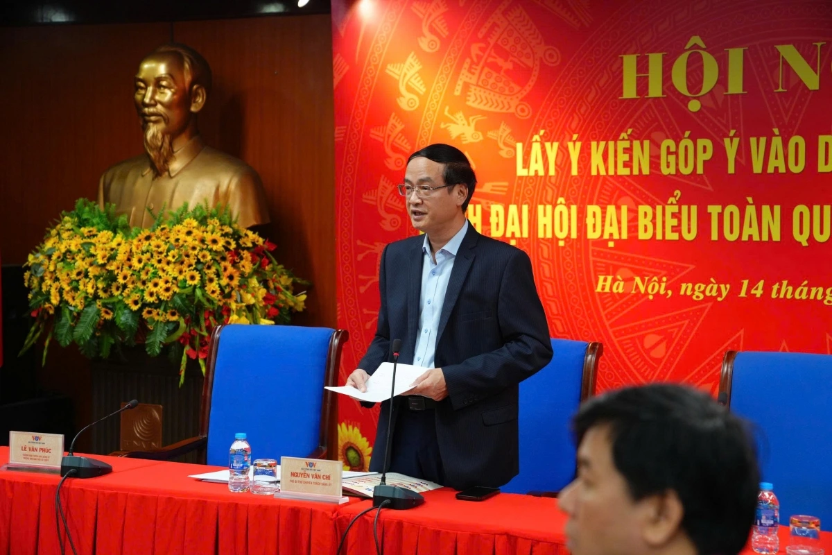 Chủ trì hội nghị, ông Nguyễn Văn Chí - Phó Bí thư chuyên trách Đảng ủy Đài TNVN nhấn mạnh, Đại hội XIV của Đảng diễn ra vào tháng 1/2026 có ý nghĩa đặc biệt quan trọng, xác định phương hướng, mục tiêu và tầm nhìn chiến lược cho giai đoạn phát triển mới của Việt Nam - giai đoạn mà toàn Đảng, toàn dân, toàn quân ta cùng chung khát vọng xây dựng đất nước phồn vinh, hạnh phúc.