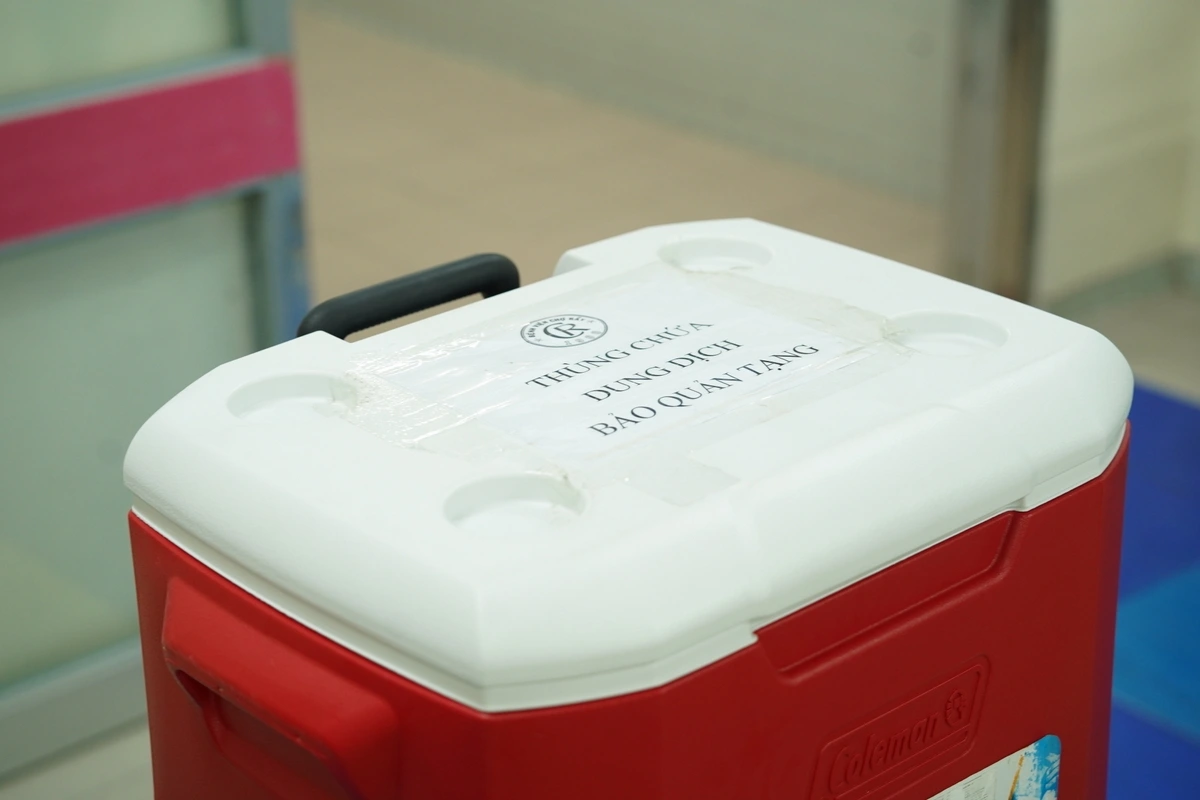 Thùng chứa tạng (ảnh BV cung cấp)