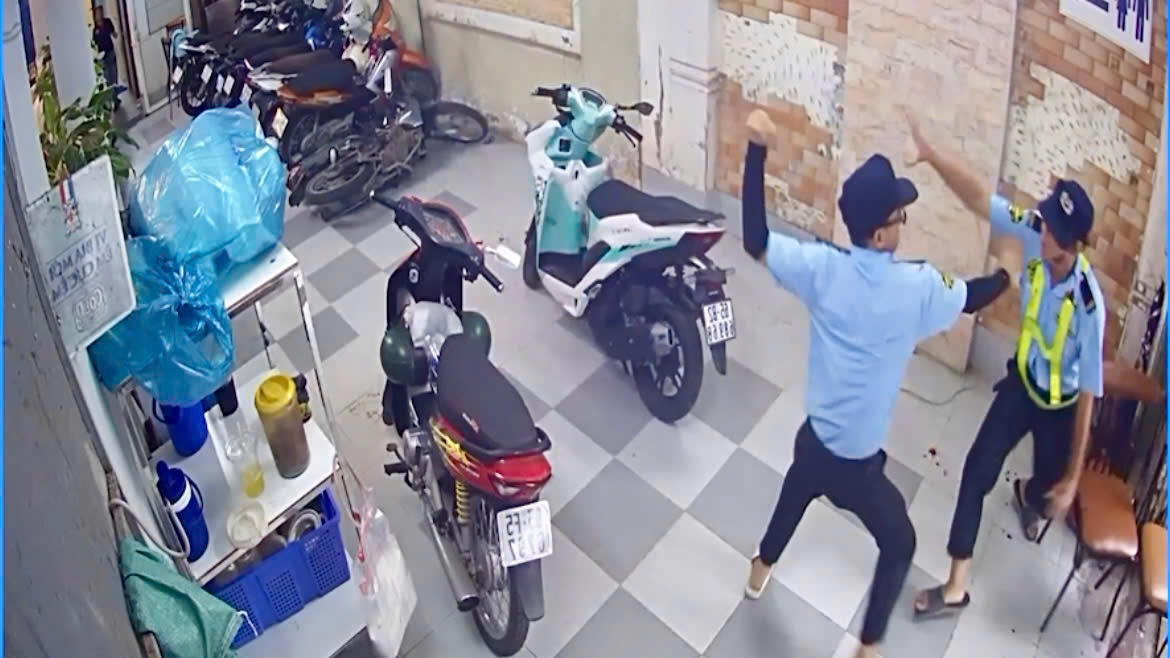 Hiện trường vụ việc (Ảnh cắt từ video)