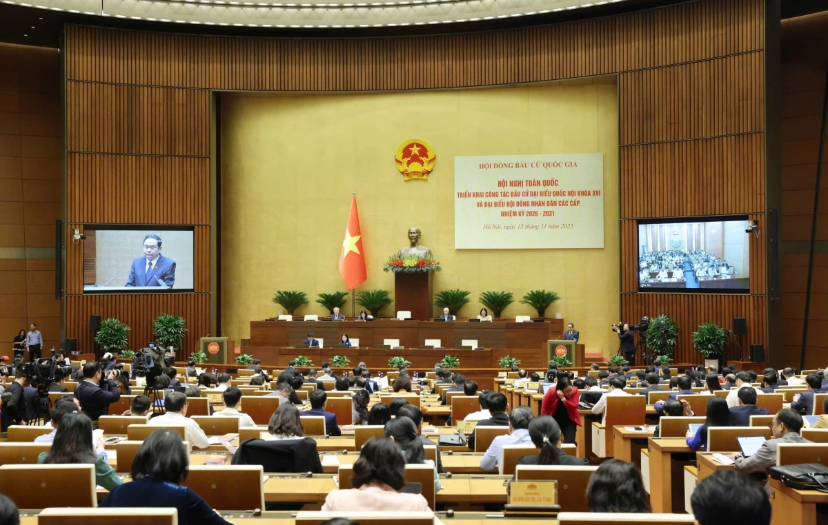 Hội nghị toàn quốc triển khai công tác bầu cử đại biểu Quốc hội khóa XVI và đại biểu HĐND các cấp nhiệm kỳ 2026-2031