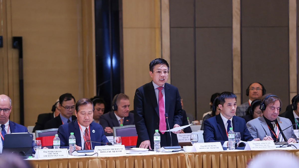 Ông Hồ Sỹ Hùng phát biểu tại Diễn đàn - Ảnh: Đức Thanh