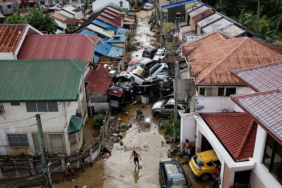 Bão Kalmaegi ở Philippines khiến hơn 100 người thiệt mạng và mất tích. (Ảnh: Reuters)