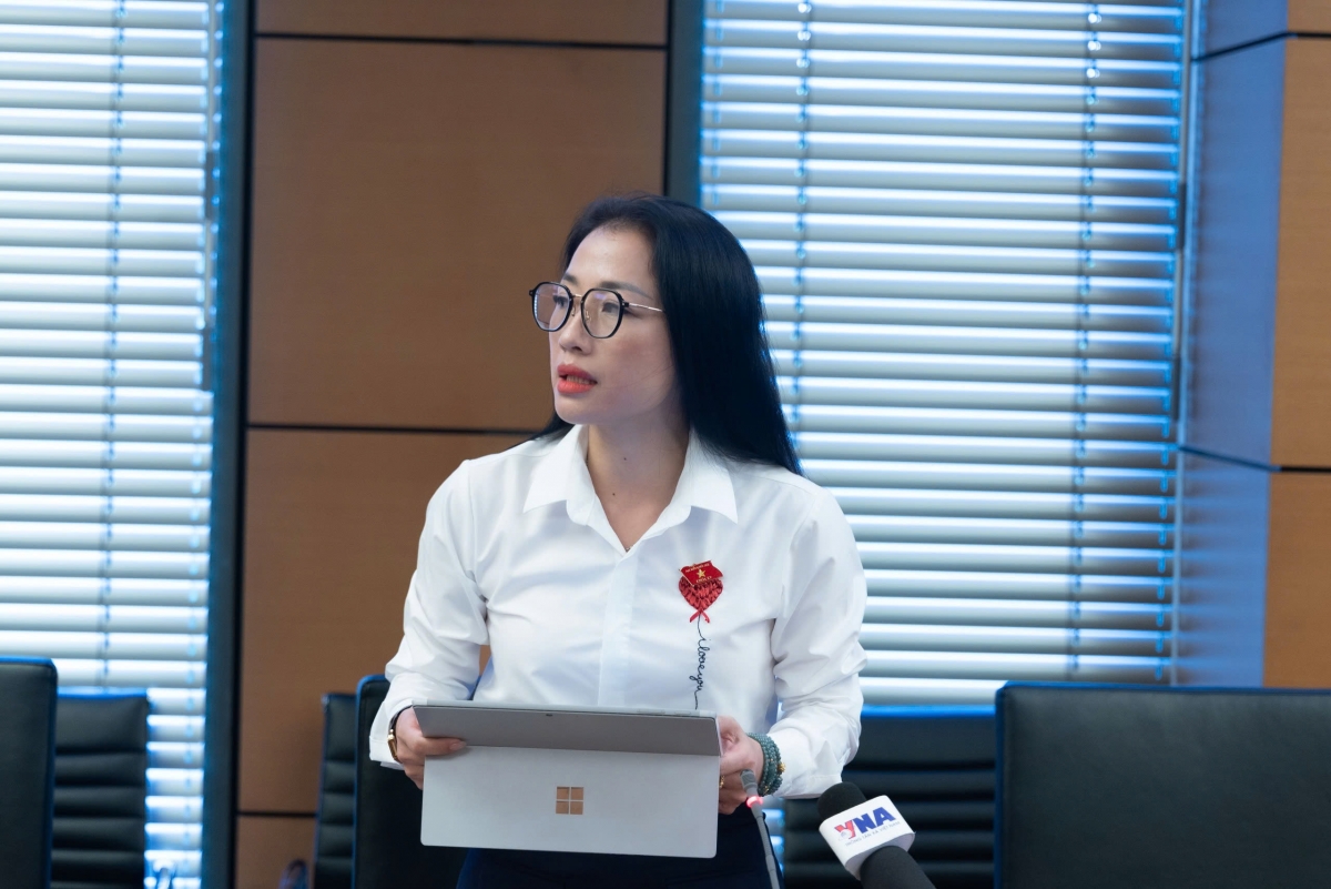 Đại biểu Trần Khánh Thu, đoàn Hưng Yên (Ảnh: Quốc hội)