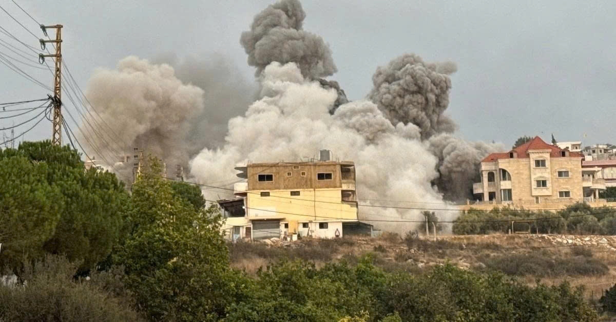 Israel tiến hành không kích 3 thị trấn của Lebanon trong ngày 6/11 (Ảnh: Reuters)