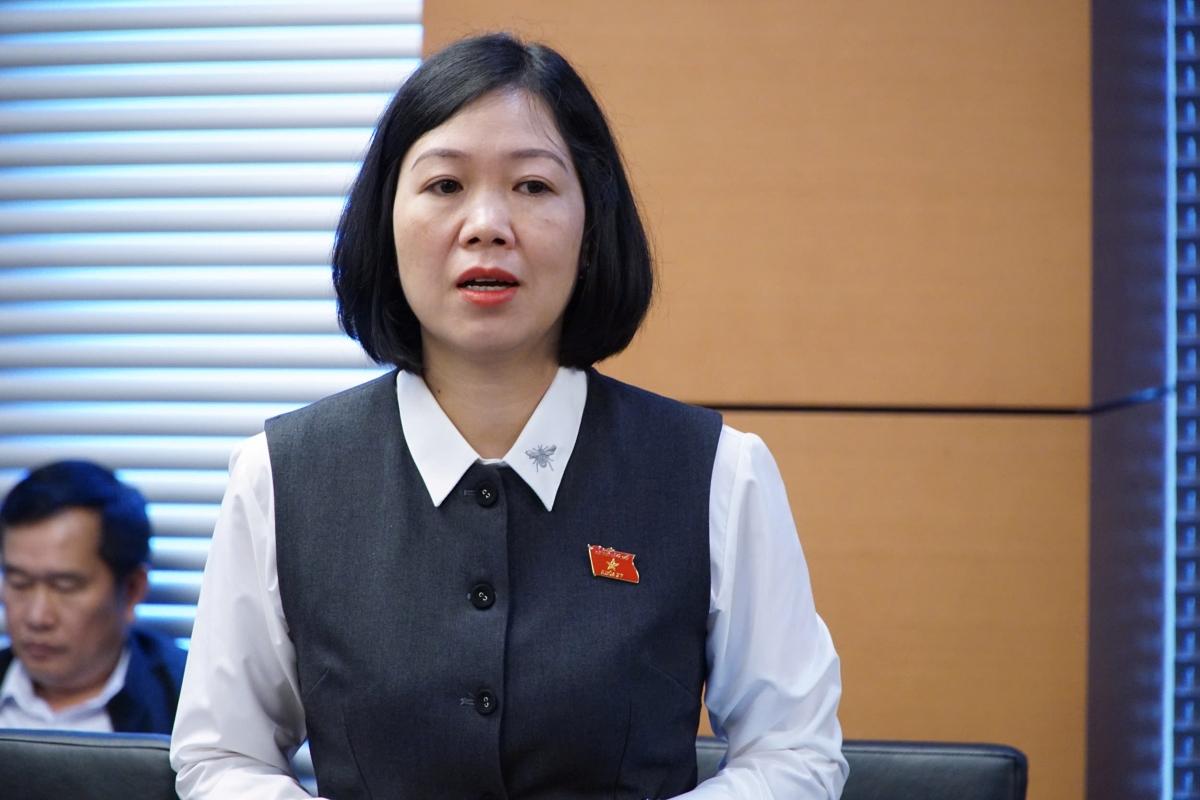 Đại biểu Nguyễn Thị Lan Anh, đoàn Lào Cai (Ảnh: Quốc hội)