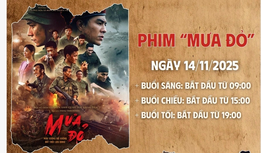 Lịch chiếu phim Mưa Đỏ