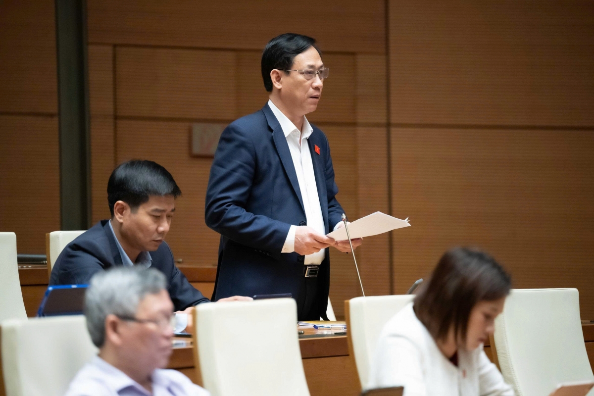 ĐBQH Mai Văn Hải  đề nghị quy định yêu cầu người kê khai phải kê khai trung thực và chịu trách nhiệm trước pháp luật. Ảnh: Quốc hội