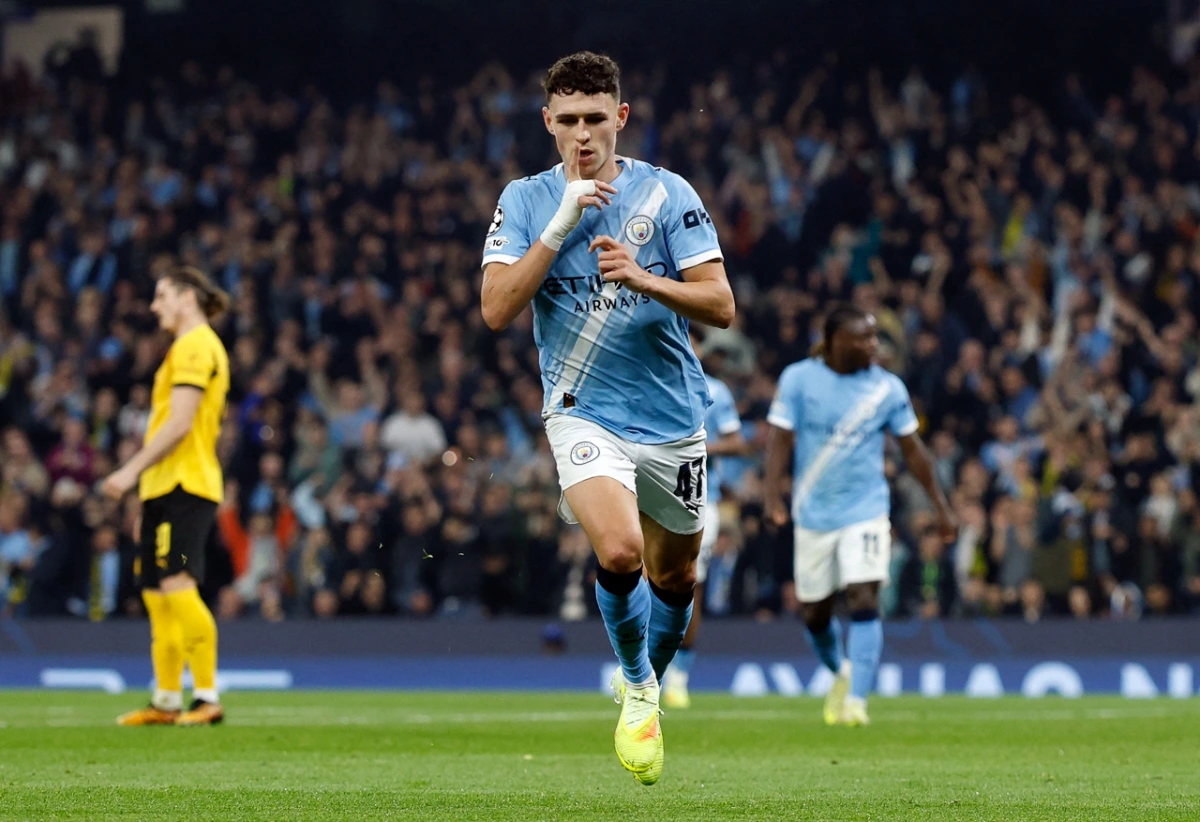 Foden ghi bàn mở tỉ số (Ảnh: Reuters)