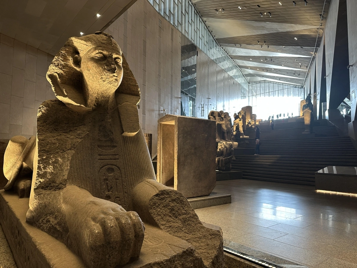 Một góc trưng bày tại Đại bảo tàng GEM. (Ảnh: VOV Cairo)