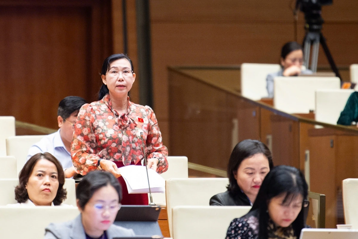 ĐBQH Phan Thị Mỹ Dung - Tây Ninh. Ảnh Quốc hội