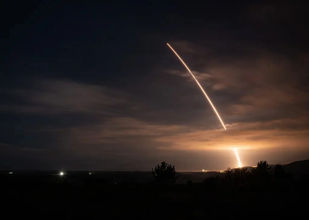 Mỹ phóng tên lửa đạn đạo xuyên lục địa Minuteman III ngày 5/11. Ảnh: Space Launch Delta 30