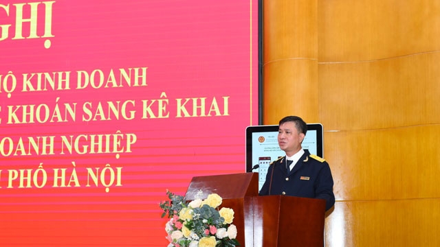 Ông Nguyễn Tiến Minh, Phó Trưởng Thuế Hà Nội chủ trì hội nghị