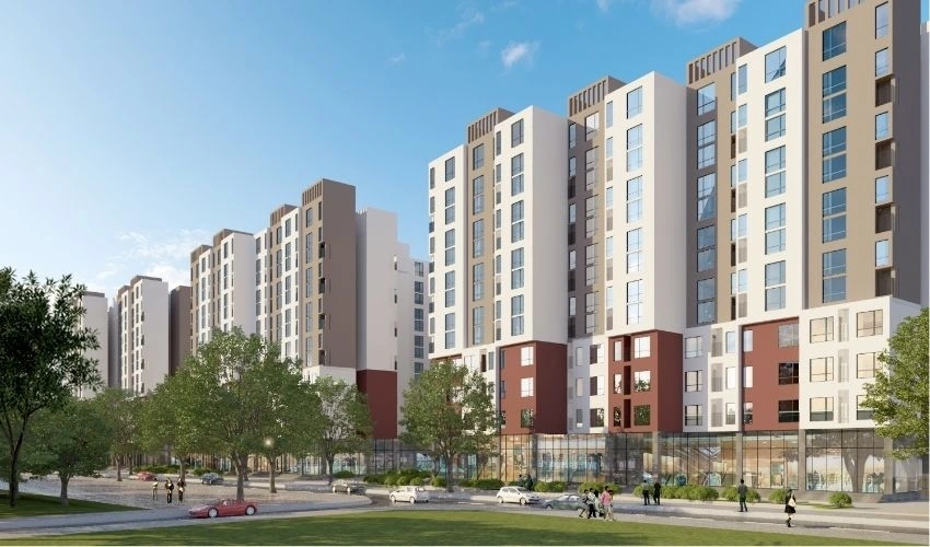 Phối cảnh dự án Nhà ở xã hội Phố Nối House Hưng Yên.