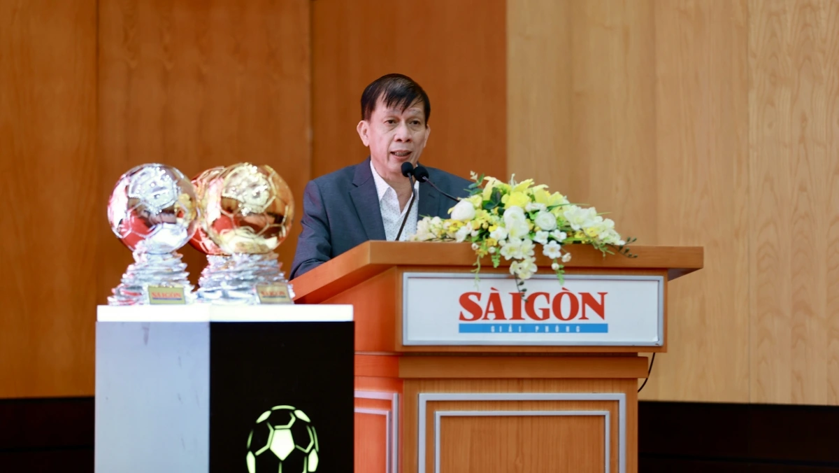 Nhà báo Nguyễn Khắc Văn, quyền Tổng Biên tập Báo Sài Gòn Giải Phóng, Trưởng Ban Tổ chức Quả Bóng vàng Việt Nam 2025.