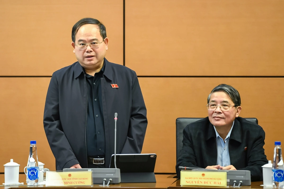 Đại biểu Quản Minh Cường, Bí thư Tỉnh ủy Cao Bằng (Ảnh: Quốc hội)