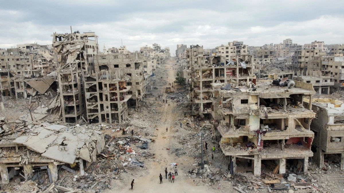 Một khu vực đổ nát tại thành phố Gaza hồi tháng 10/2025. Nguồn: Reuters