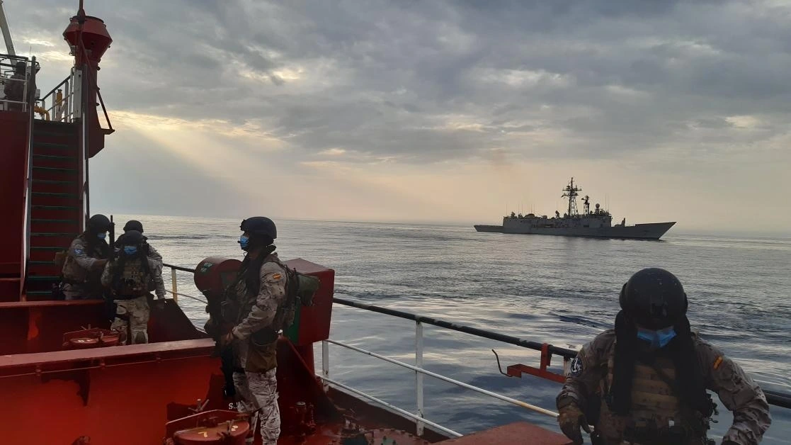 Tàu chiến EU. (Ảnh: EEAS)