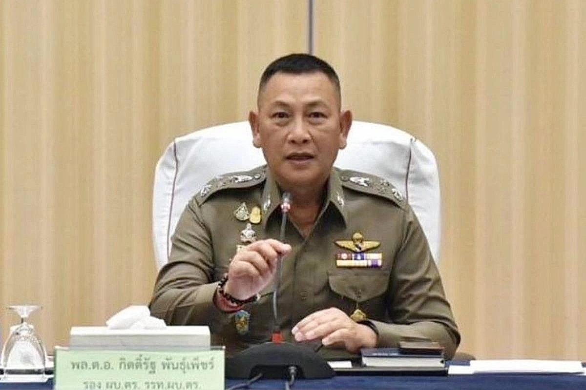 Tư lệnh Cảnh sát Hoàng gia Thái Lan Kitrat Phanphet - Nguồn: Chính phủ Thái Lan