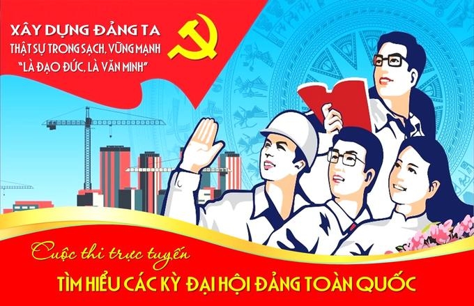Cuộc thi trực tuyến tìm hiểu các kỳ Đại hội Đảng toàn quốc.