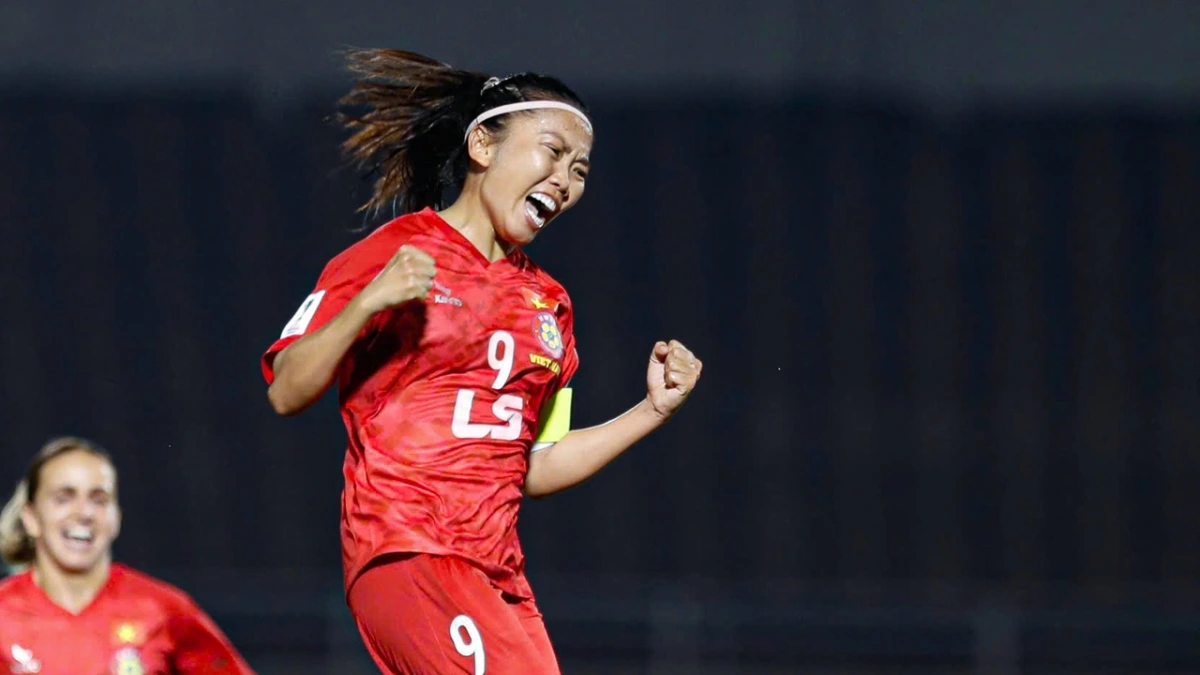 Niềm vui của Huỳnh Như khi ghi bàn đầu tiên cho CLB nữ TP.HCM tại cúp C1 nữ châu Á 2025/2026.