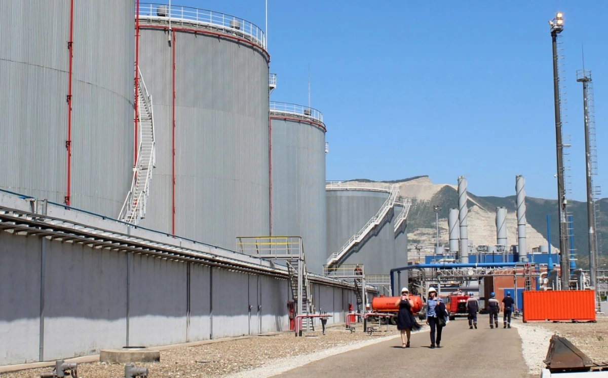 Nhà ga Dầu Nặng Novorossiysk (NMT) tại cảng Novorossiysk trên Biển Đen. Ảnh minh hoạ: Reuters