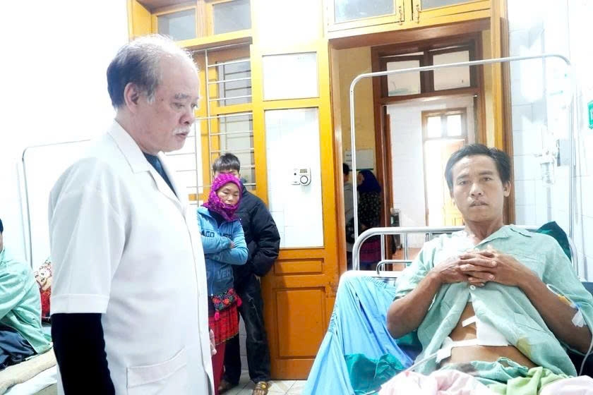 Bệnh viện đa khoa khu vực Bắc Hà phẫu thuật cứu sống bệnh nhân Sùng Seo Chính, 46 tuổi, dân tộc Mông bị vỡ gan (Ảnh: TL)