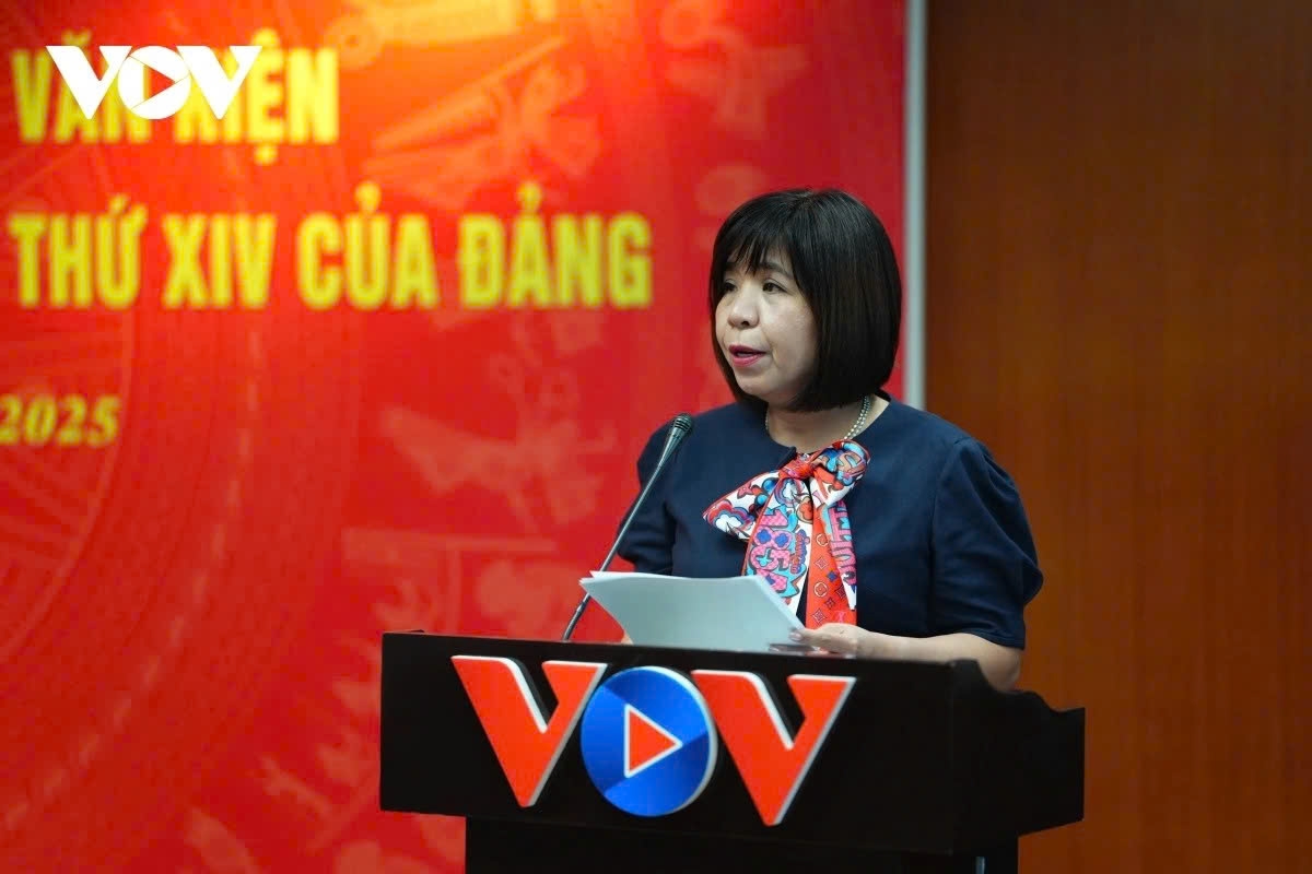 Bà Vũ Thị Tuyết Mai - Trưởng Ban Văn hóa - Xã hội và Dân tộc (VOV2)