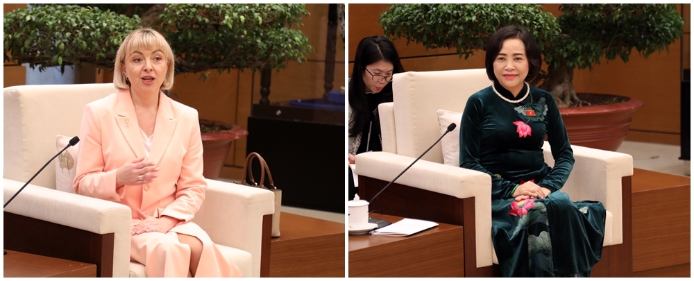 Phó Chủ tịch Quốc hội mong muốn Hội phụ nữ Việt Nam và Belarus tiếp tục chia sẻ kinh nghiệm, góp phần nâng cao vai trò của phụ nữ trong công cuộc xây dựng và phát triển đất nước