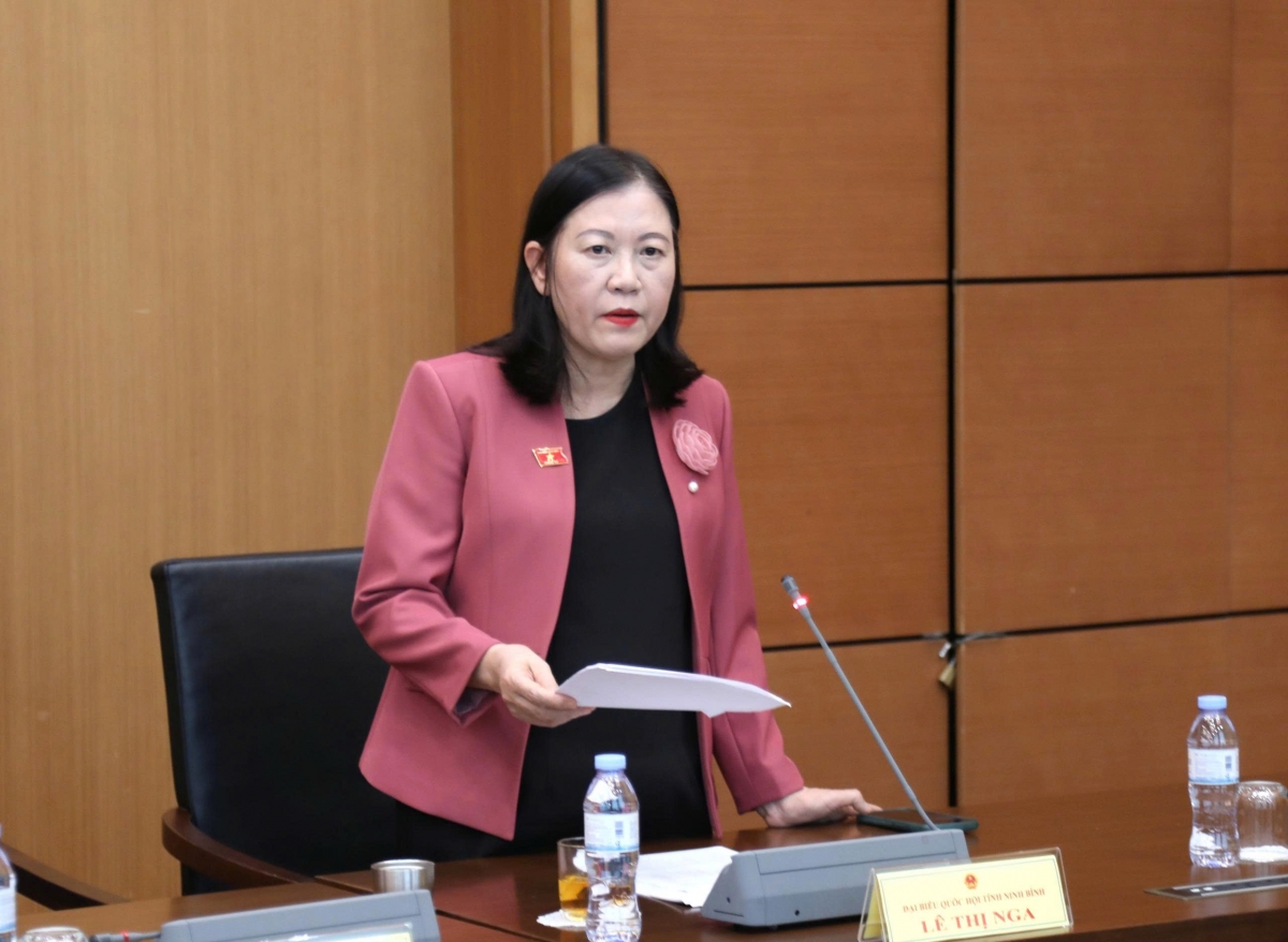 Đại biểu Lê Thị Nga cho rằng, bổ sung hình thức tiếp công dân trực tuyến là cần thiết. Ảnh:Quốc hội