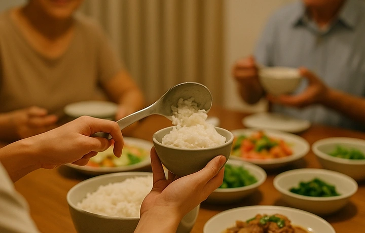 Người Việt thường kiêng xới cơm một lần