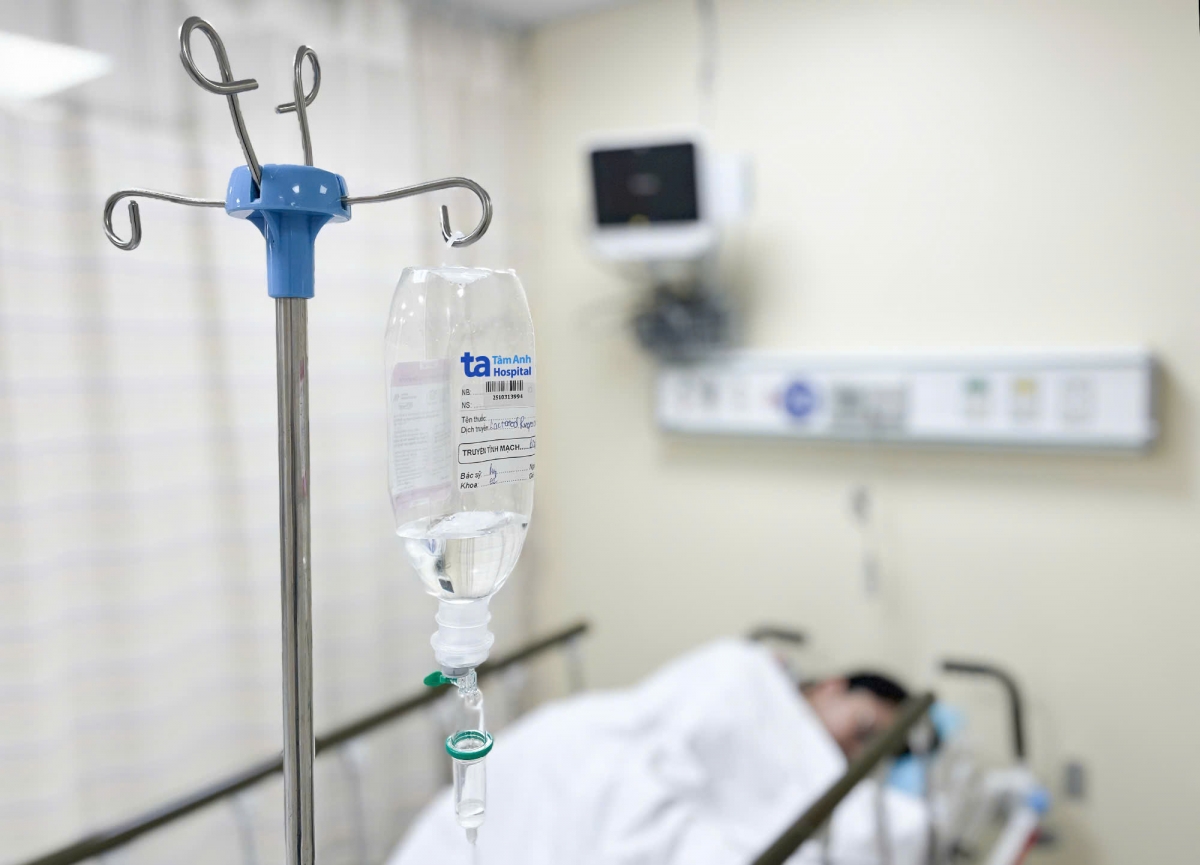 Bệnh nhân điều trị ở bv đa khoa Tâm Anh.