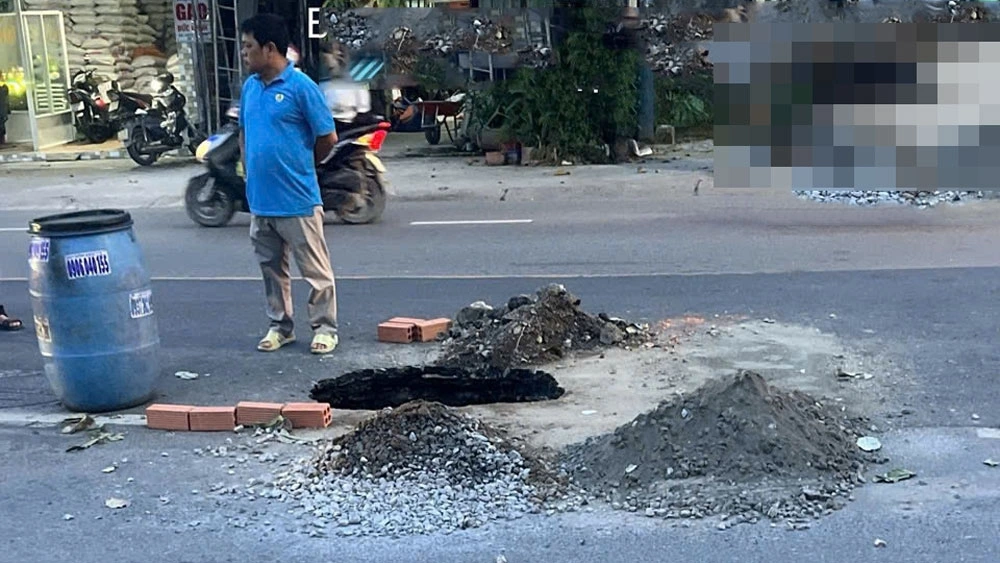 Các đơn vị đang khắc phục, lấp hố tử thần