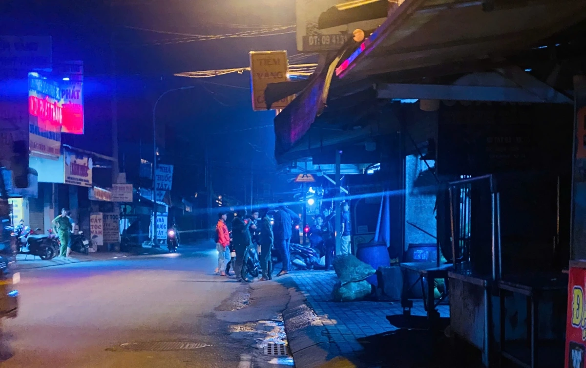 Khu vực xảy ra vụ án mạng.