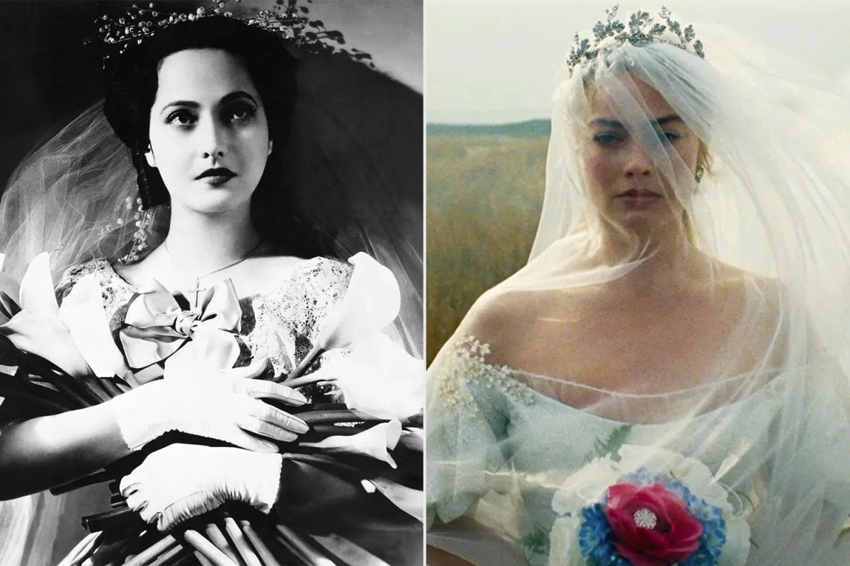 Merle Oberon trong 'Đồi gió hú' (1939) và Margot Robbie trong 'Đồi gió hú' (2026).