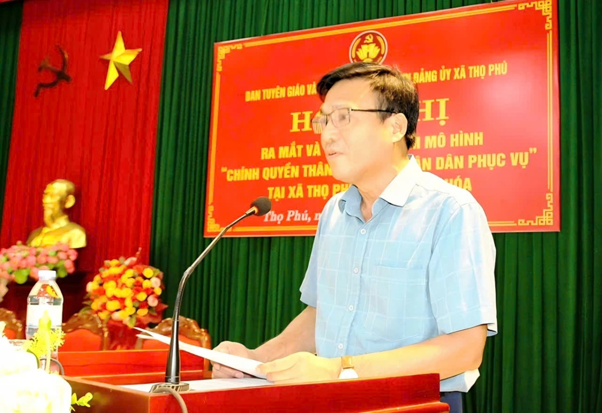 Ông Nguyễn Văn Bình, Phó Trưởng Ban Tuyên giáo và Dân vận Tỉnh ủy Thanh Hóa