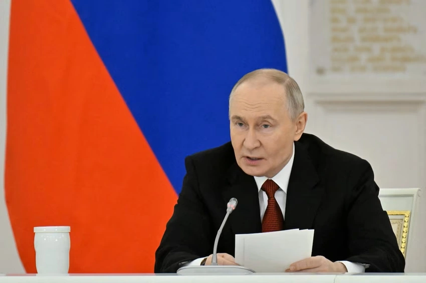 Tổng thống Putin để ngỏ khả năng trao đổi một phần lãnh thổ với Ukraine. Ảnh Reuters.png