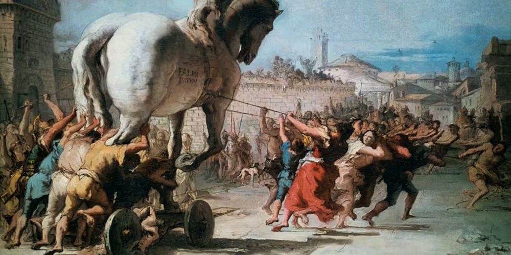 Con ngựa thành Troy - Biểu tượng văn học của lừa dối và bản ngã. Ảnh Getty