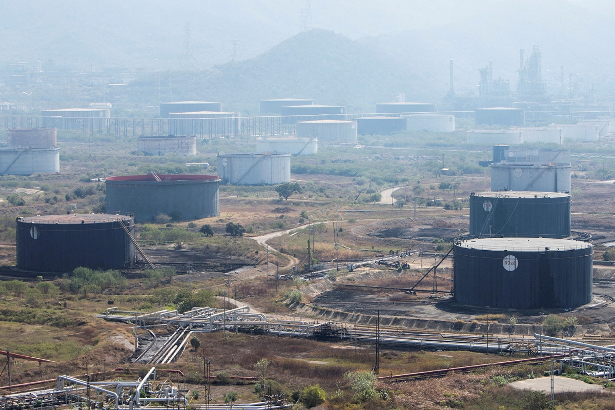 Nhà máy lọc dầu Puerto La Cruz của Tập đoàn dầu khí quốc gia Venezuela (PDVSA), ở Puerto La Cruz, Venezuela, ngày 23/1/2026. Ảnh: Reuters