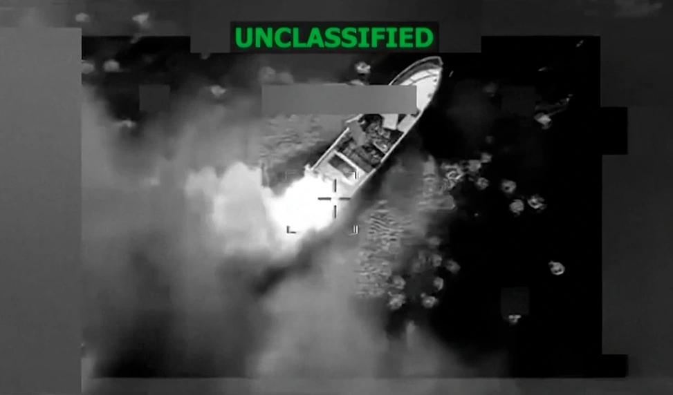 Mỹ tấn công tàu chở ma túy ở Thái Bình Dương. Ảnh: Reuters