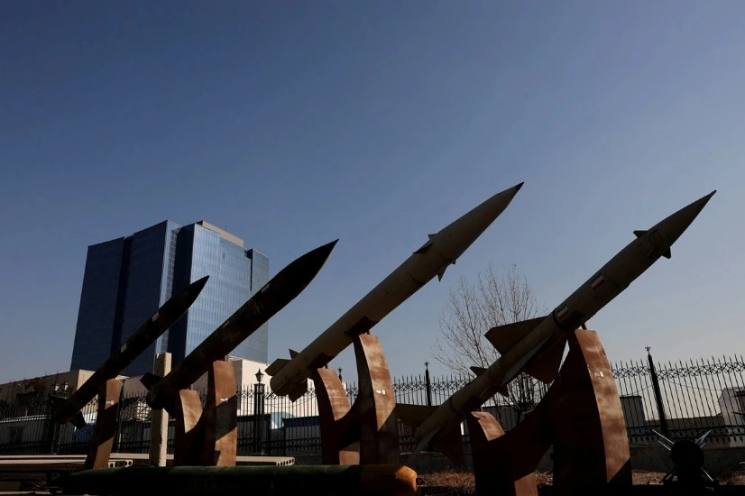 Tên lửa Iran trưng bày tại một công viên ở Tehran, ngày 31/1/2026. Ảnh: WANA/Reuters