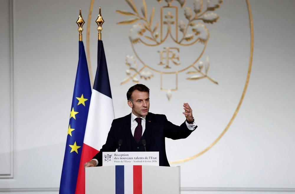 Tổng thống Macron cảnh báo nguy cơ căng thẳng mới với Mỹ. Ảnh: Reuters
