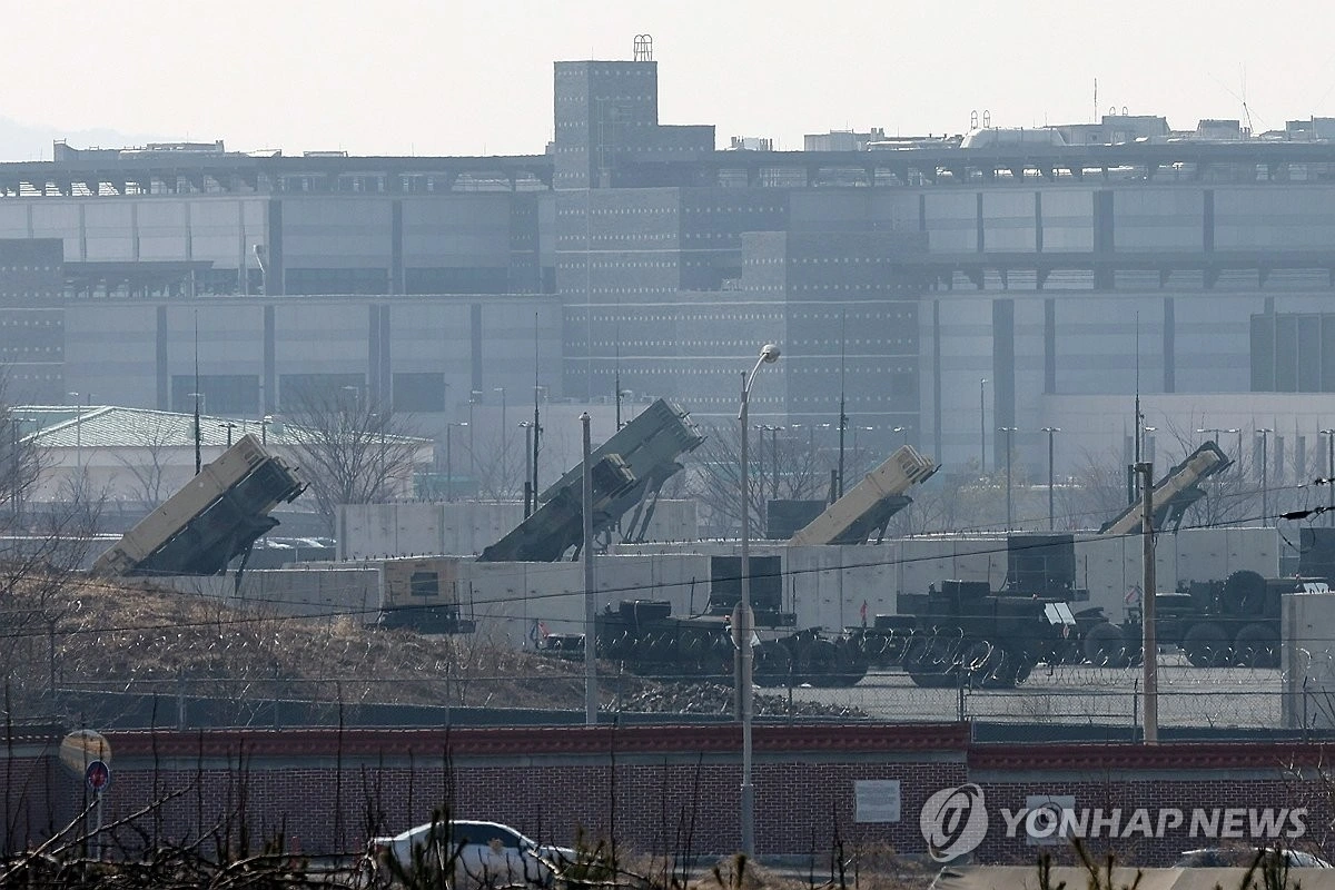 Các hệ thống tên lửa Patriot được triển khai tại căn cứ Camp Humphreys ở phía Nam thủ đô Seoul - Hàn Quốc. Ảnh: Yonhap News