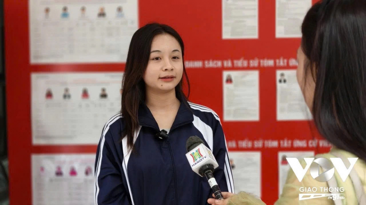 Em Minh Anh, sinh viên Học viện Báo chí và Tuyên truyền