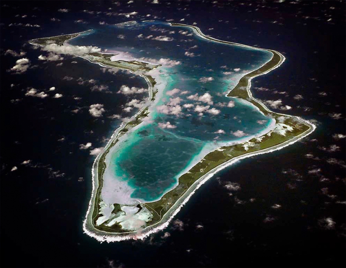 Đảo Diego Garcia thuộc quần đảo Chagos. ẢNh: Hải quân Mỹ/AP