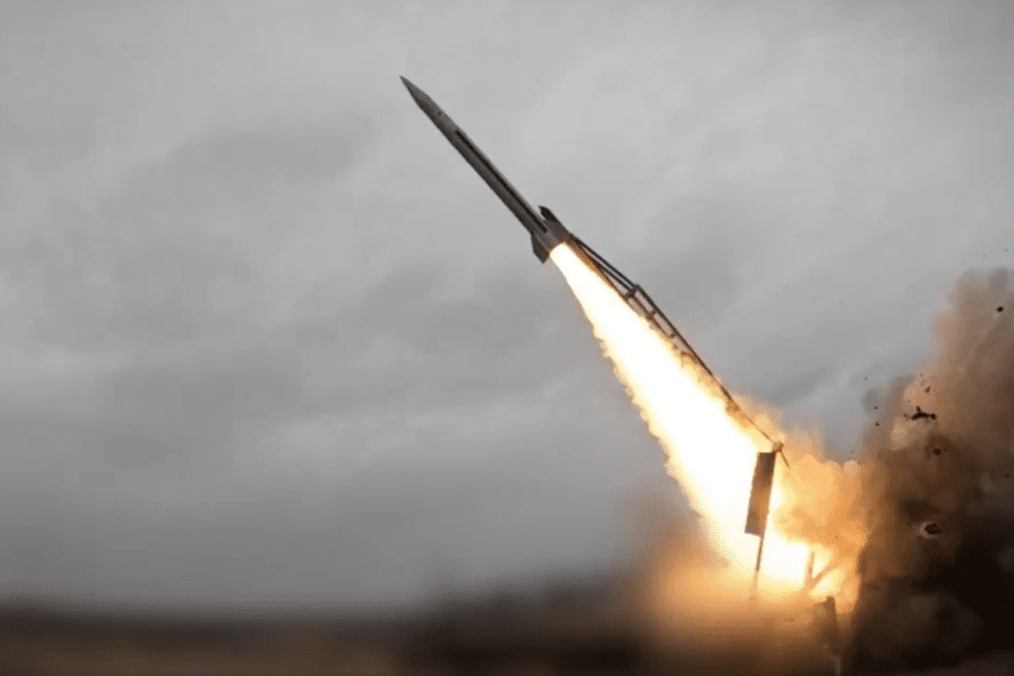 Vụ thử nghiệm tên lửa đạn đạo FP-7 của Ukraine. Ảnh: Fire Point