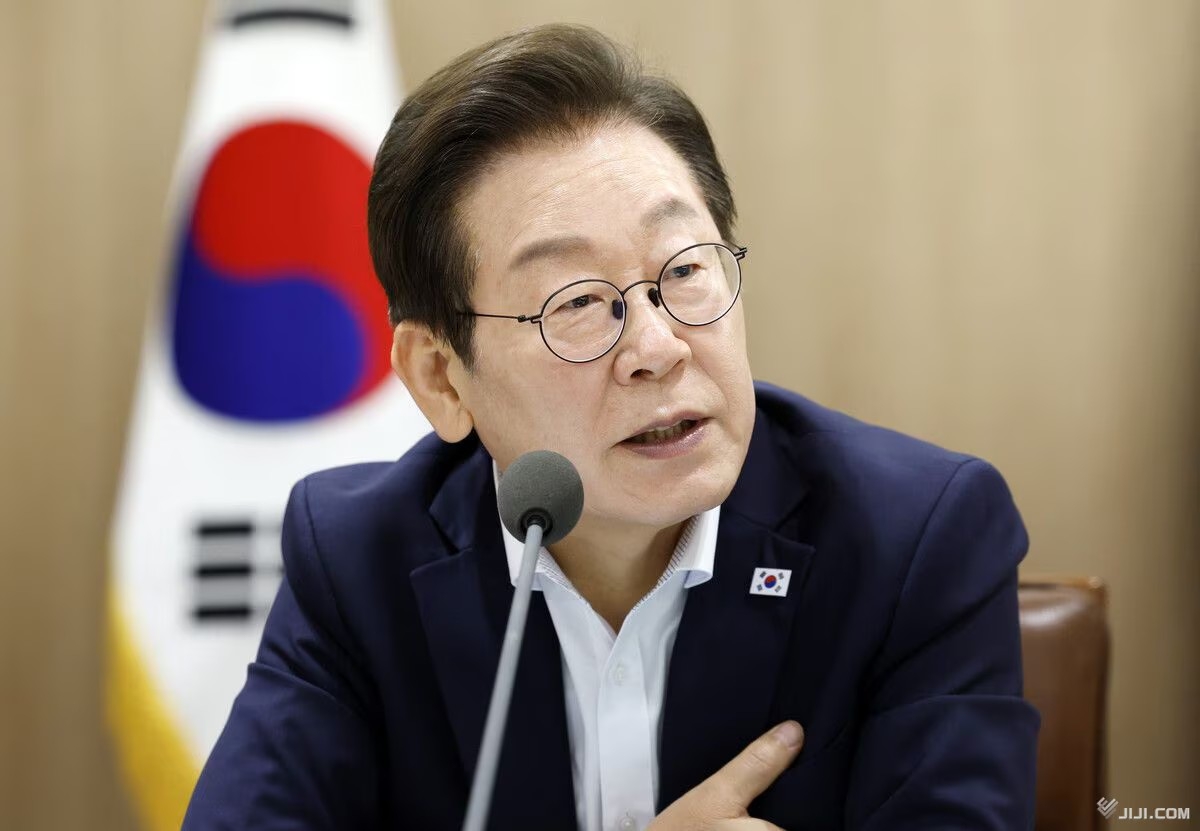 Tỷ lệ ủng hộ dành cho Tổng thống Hàn Quốc Lee Jae Myung liên tục tăng cao. Ảnh: Jiji Press